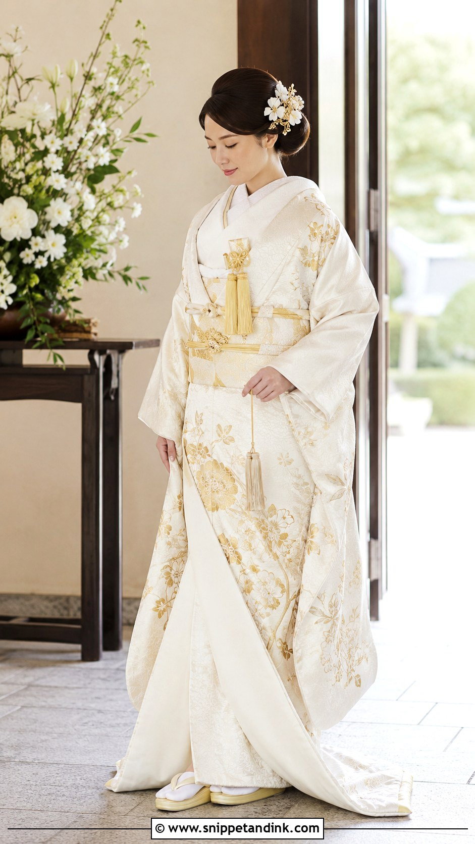 Japanese Buddhist Kimono Wedding Dress - Snippet and Ink - 25 Buddhist Wedding Dress Ideas