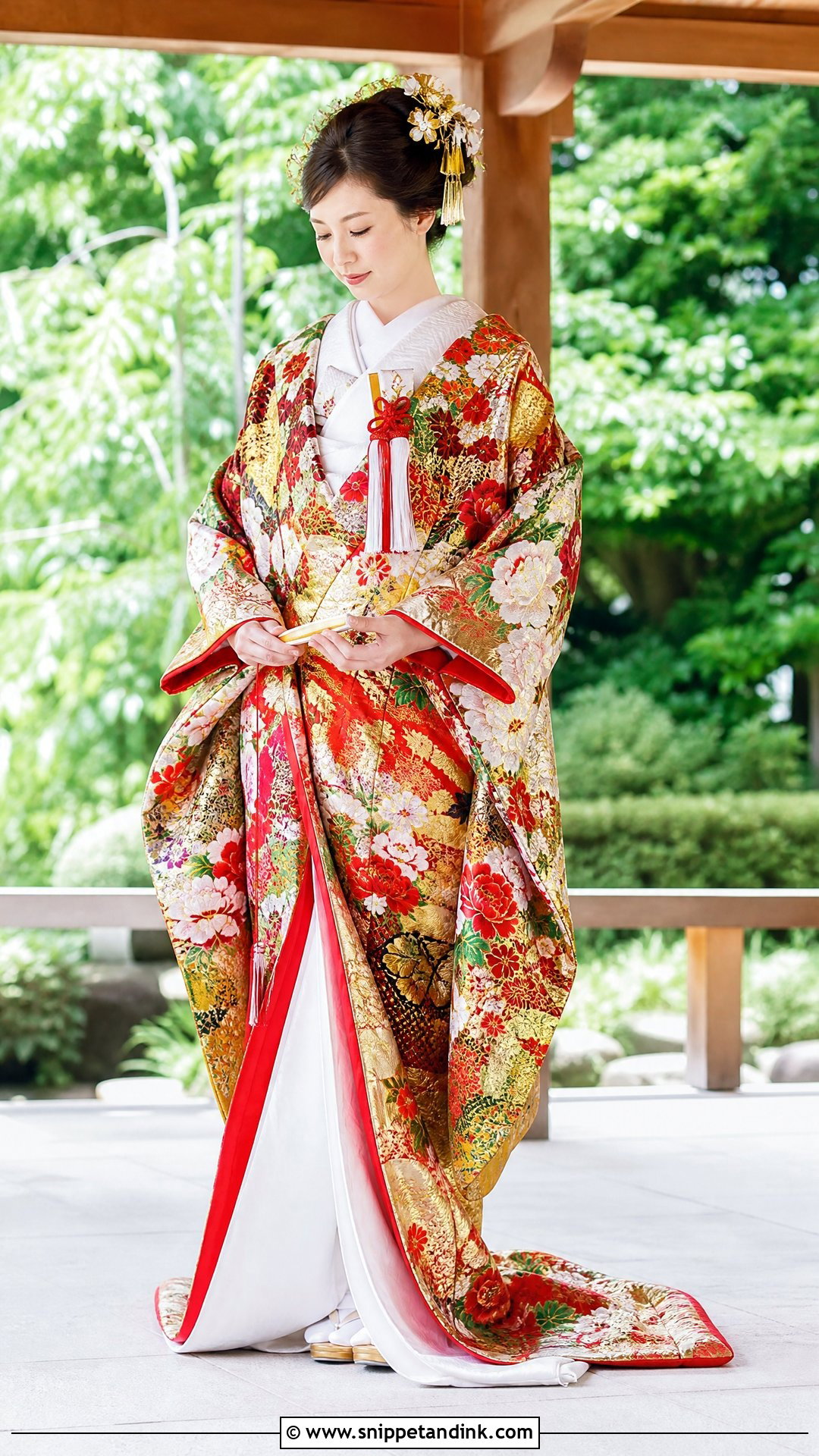 Japanese Colorful Uchikake - Snippet and Ink - 20 Traditional Wedding Dress for Bride Ideas
