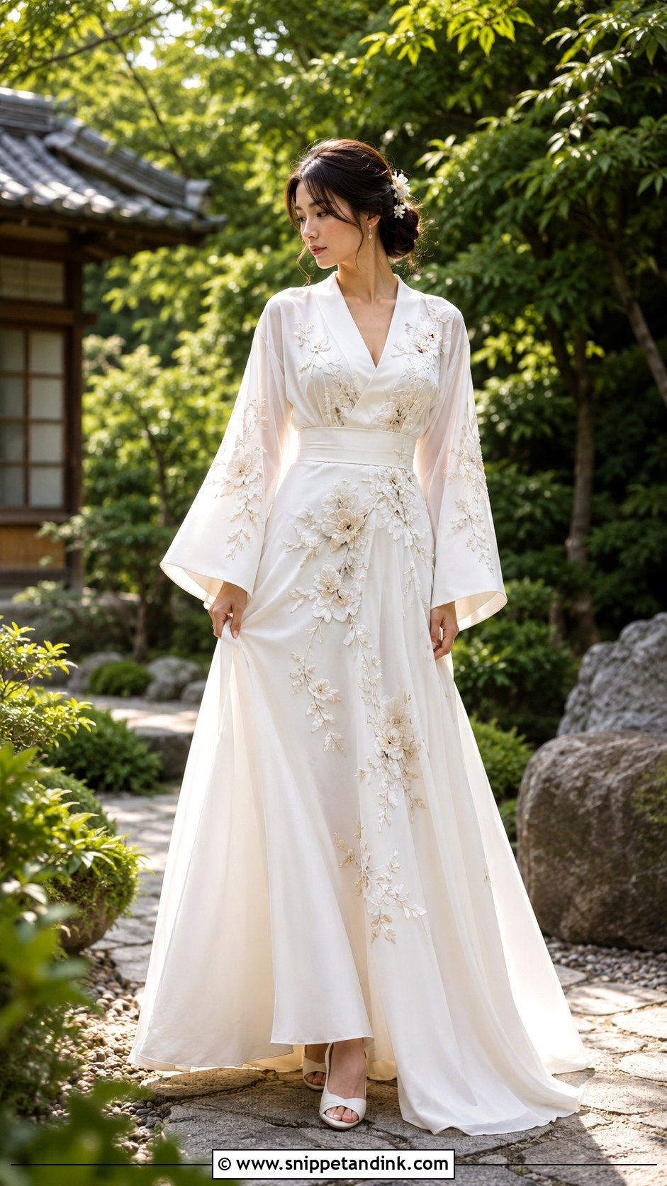 Japanese Garden Wedding Dress - Snippet and Ink - 30 Japanese Wedding Dress Ideas