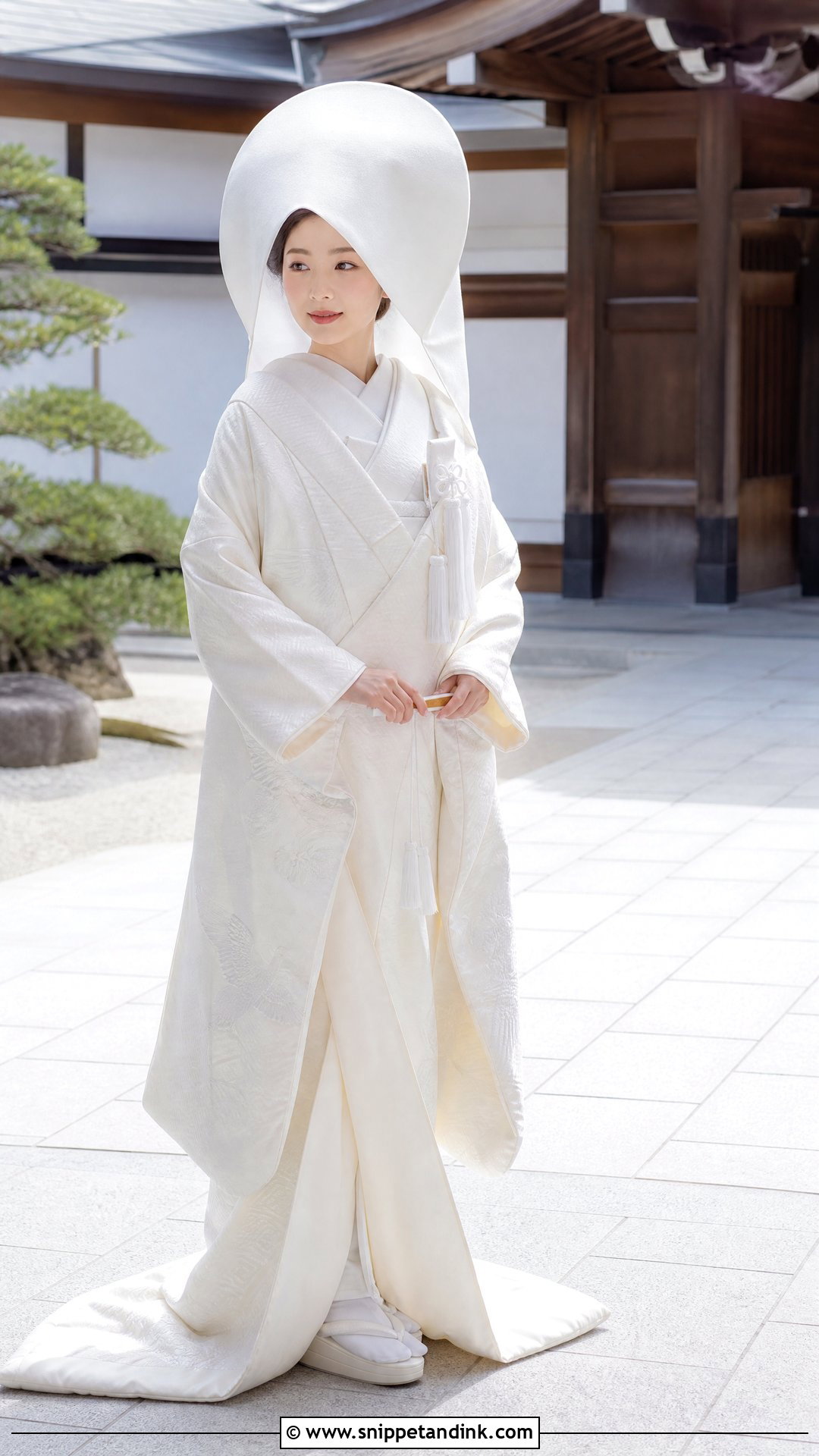Japanese Shiromuku Bridal Dress - Snippet and Ink - 20 Traditional Bridal Dresses