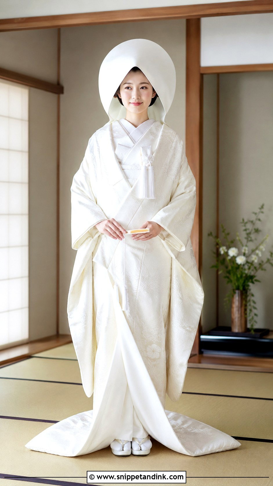 Japanese Shiromuku Wedding Dress - Snippet and Ink - 20 Eastern Wedding Dresses