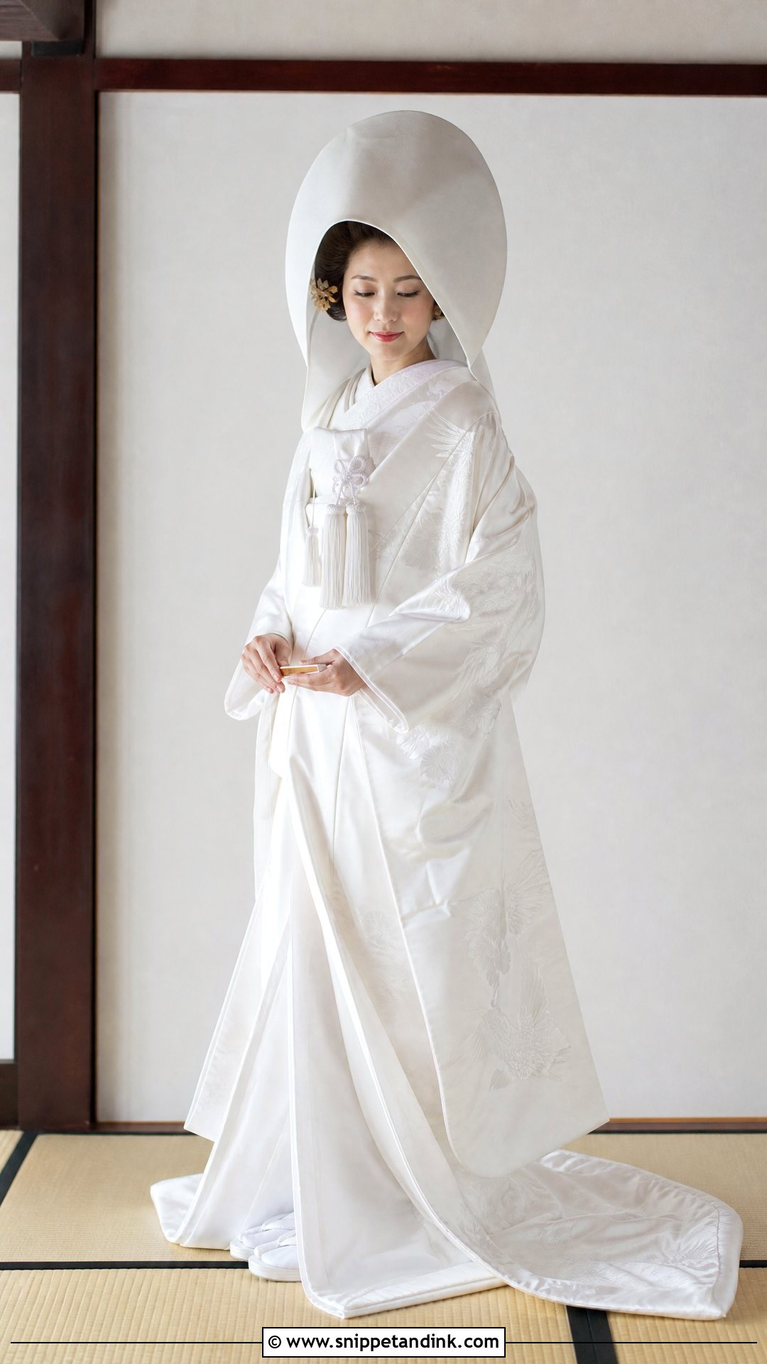 Japanese Shiromuku Wedding Outfit - Snippet and Ink - 25 Traditional Wedding Outfits