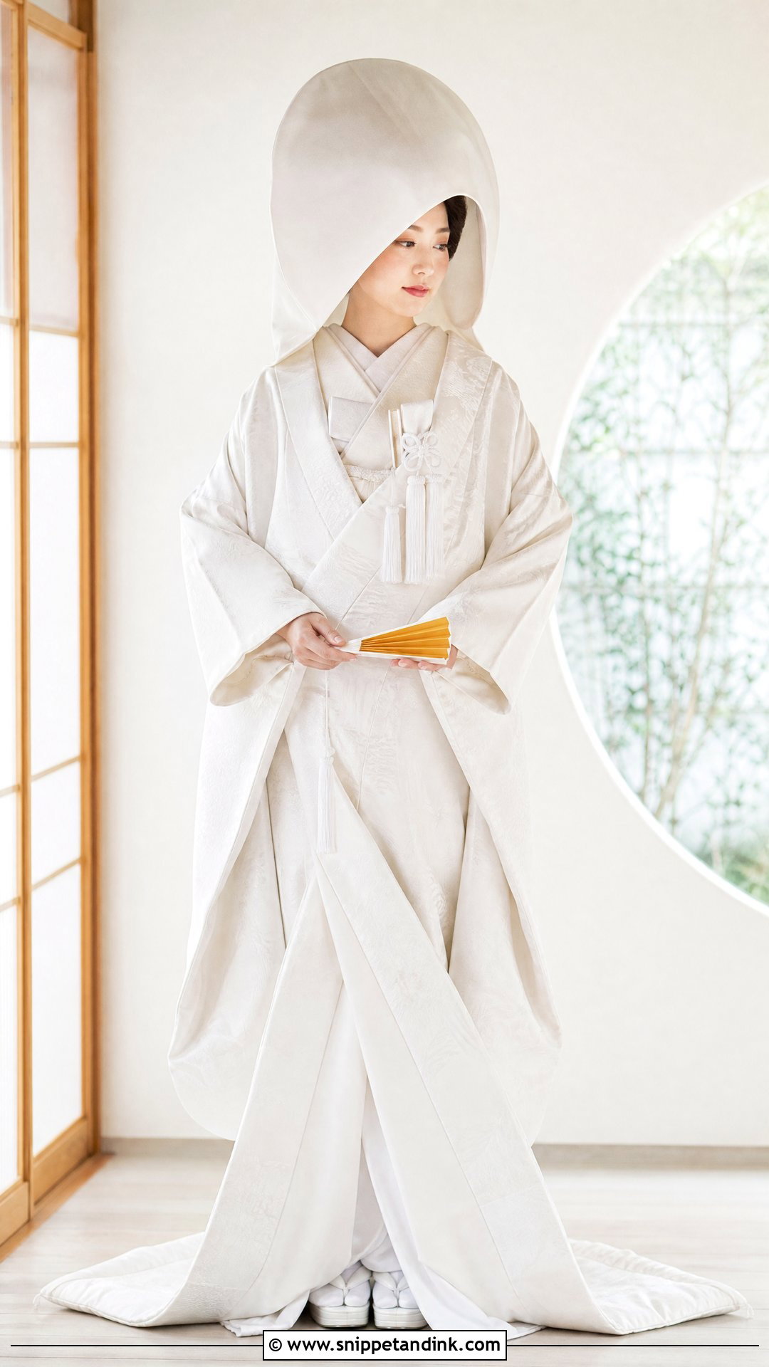 Japanese Traditional Marriage Dress With Shiromuku Kimono - Snippet and Ink - 20 Traditional Marriage Dress for Women Ideas