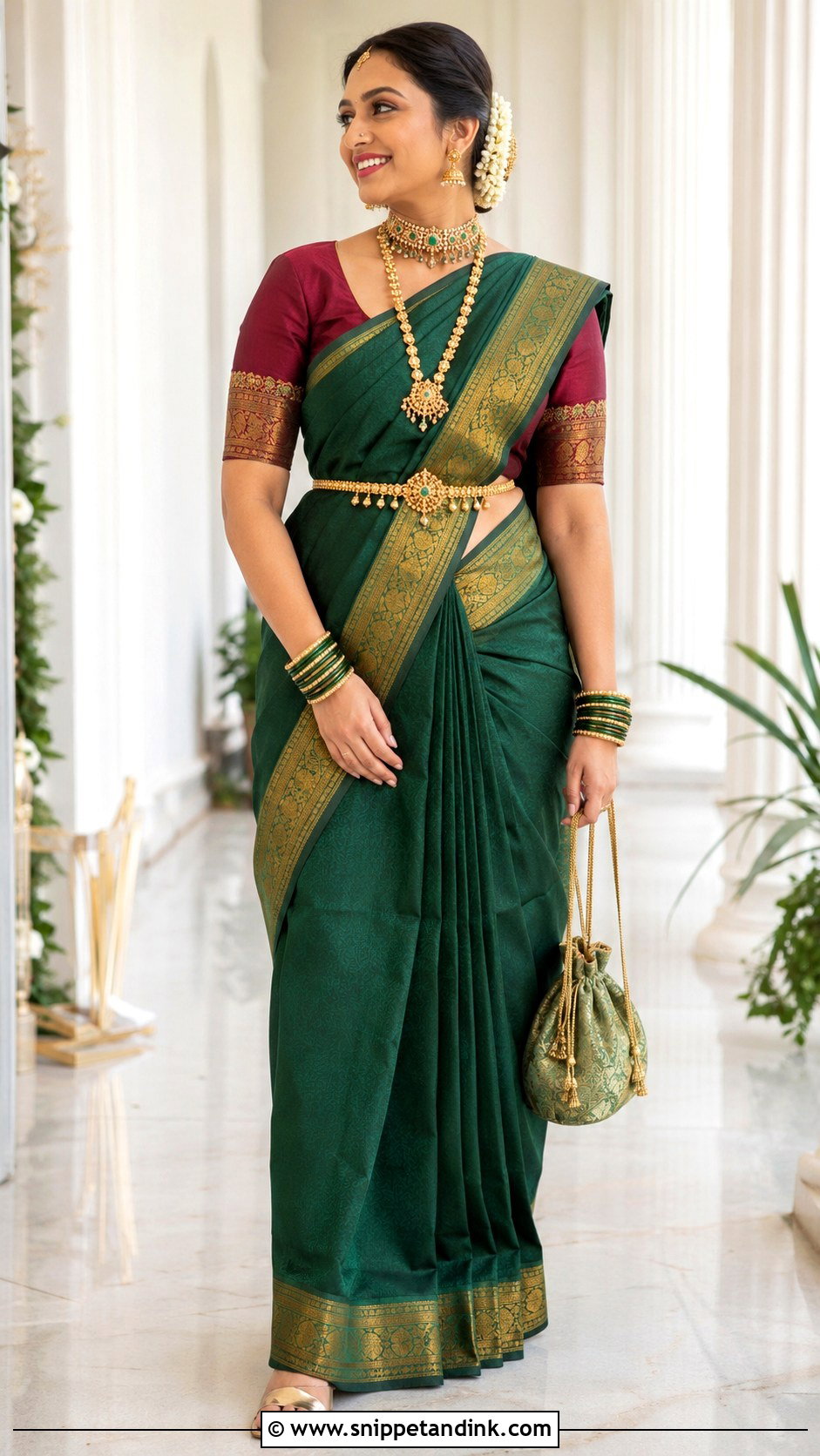 Jasmine Bun GSB Konkani Bride - Snippet and Ink - 20 Gsb Konkani Bride Ideas