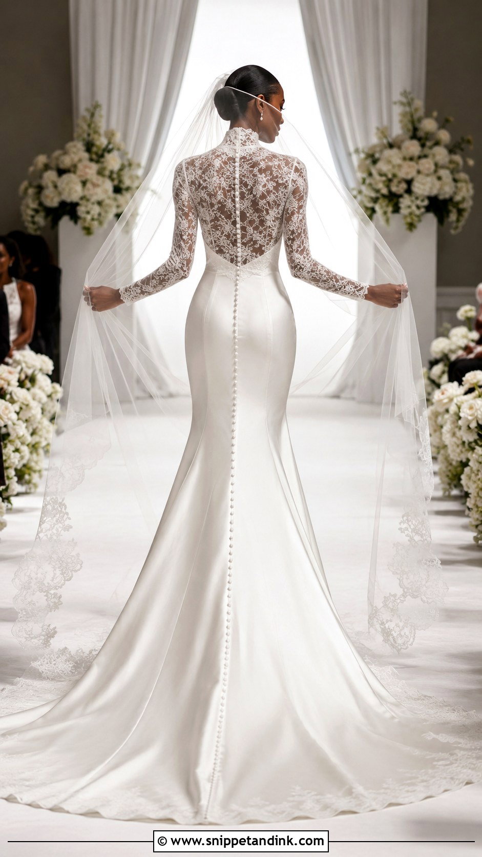 Jasmine Tookes Button Back Wedding Dress - Snippet and Ink - 20 Jasmine Tookes Wedding Dress Ideas