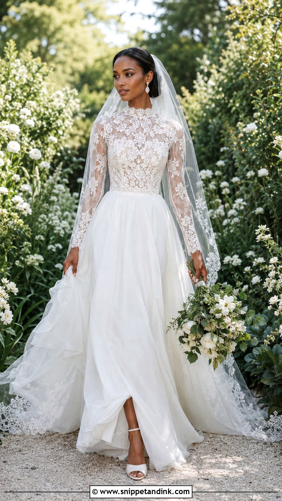 Jasmine Tookes Garden Wedding Dress - Snippet and Ink - 20 Jasmine Tookes Wedding Dress Ideas