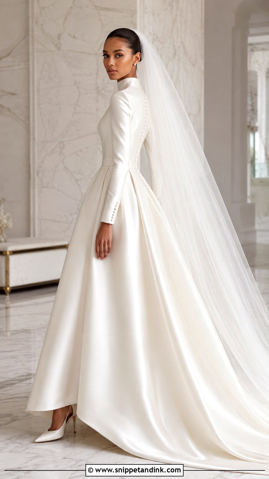 Jasmine Tookes Ivory Satin Wedding Dress - Snippet and Ink - 20 Jasmine Tookes Wedding Dress Ideas
