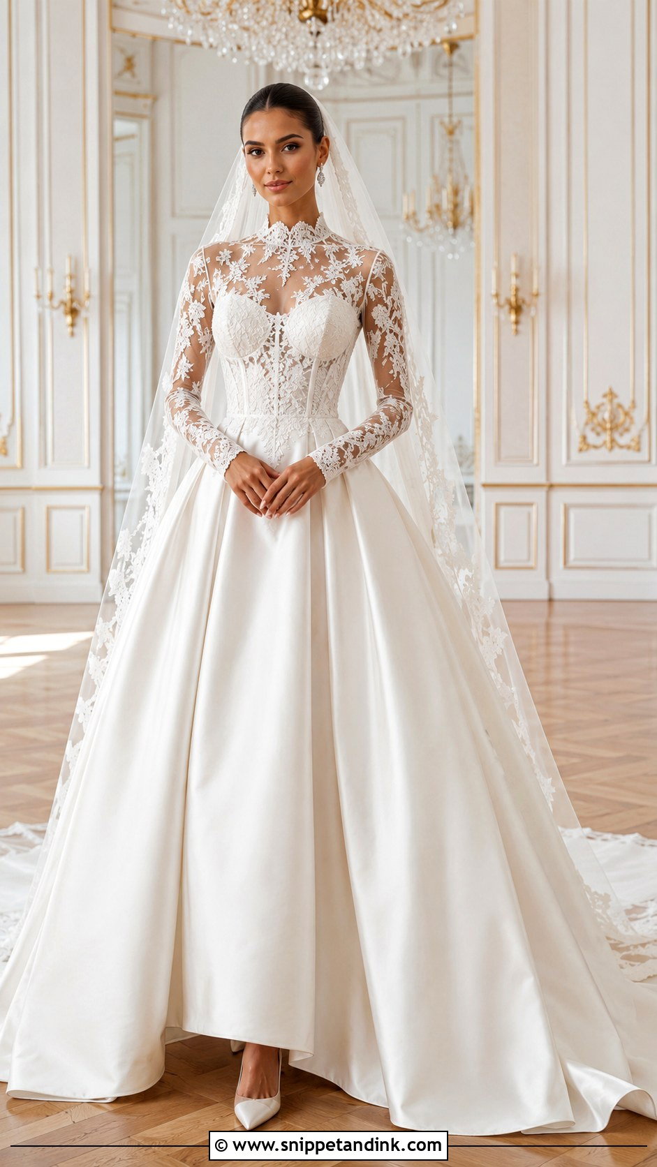 Jasmine Tookes Lace Corset Ball Gown Wedding Dress - Snippet and Ink - 20 Jasmine Tookes Wedding Dress Ideas