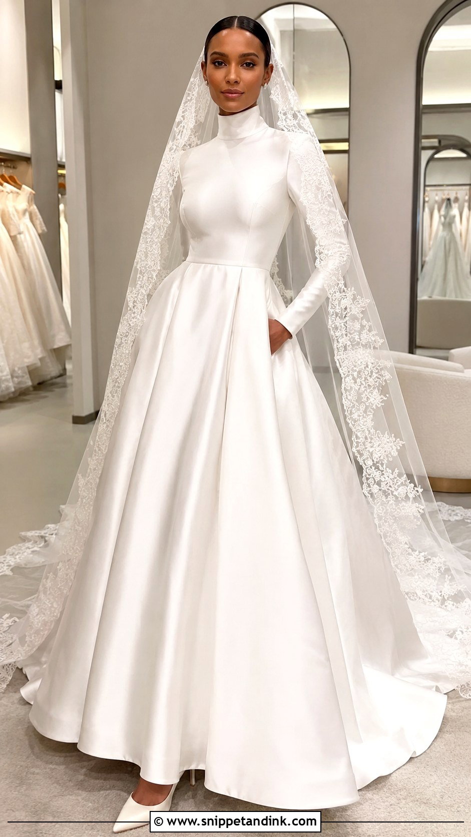 Jasmine Tookes Lace Veil Wedding Dress - Snippet and Ink - 20 Jasmine Tookes Wedding Dress Ideas