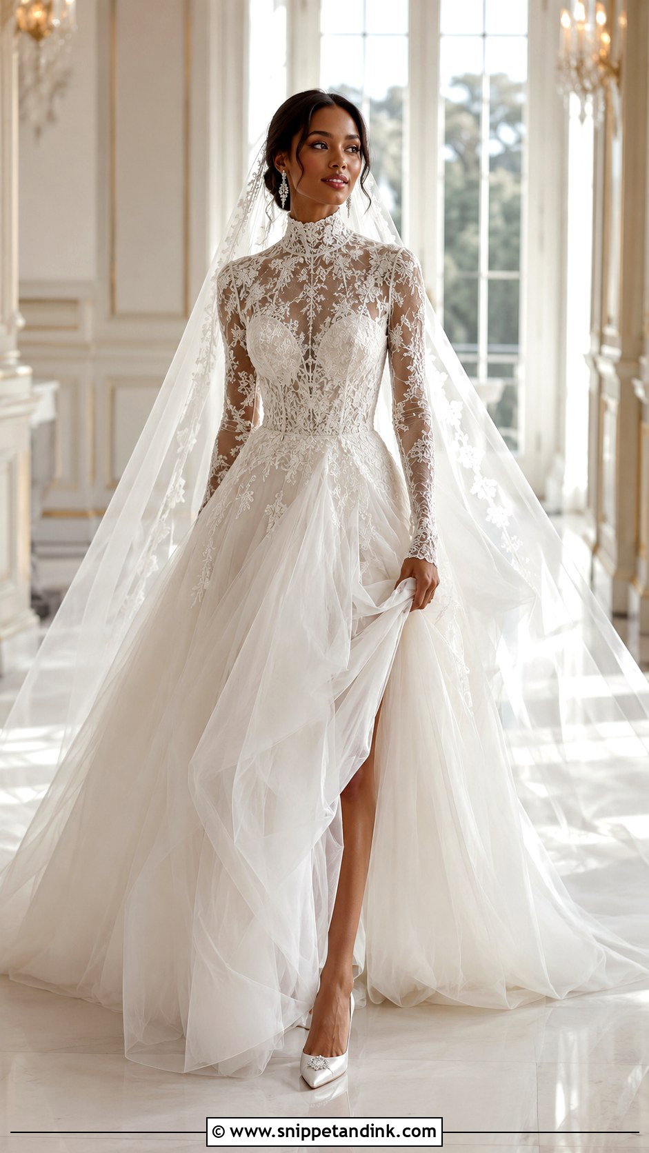 Jasmine Tookes Tulle Ball Gown Wedding Dress - Snippet and Ink - 20 Jasmine Tookes Wedding Dress Ideas