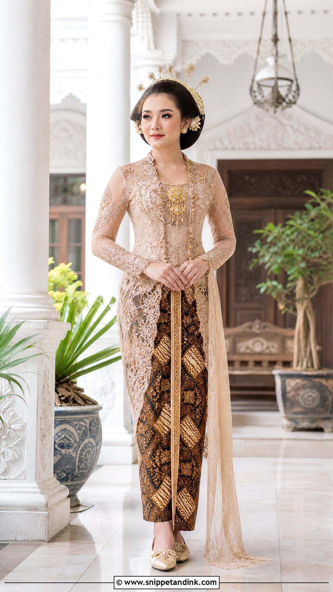 Javanese Batik Bridal Outfit - Snippet and Ink - 20 Traditional Marriage Dress Ideas
