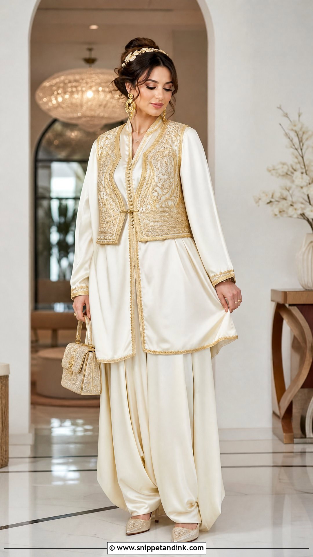 Jebba And Seroual Tunisian Wedding Dress - Snippet and Ink - 20 Tunisian Wedding Dress Ideas
