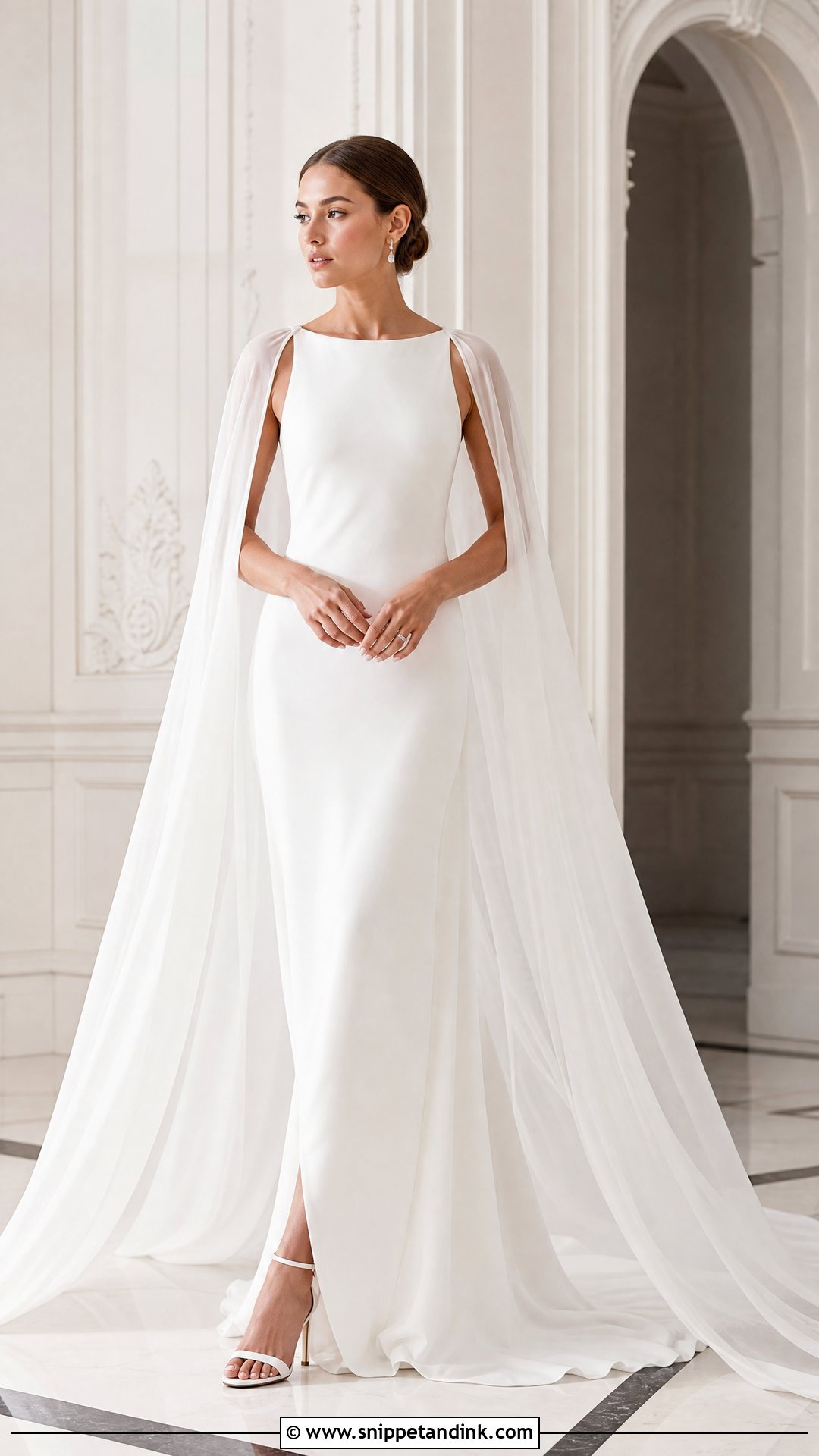 Jenny Yoo Bridal Cape Wedding Dress - Snippet and Ink - 25 Jenny Yoo Wedding Dress Ideas