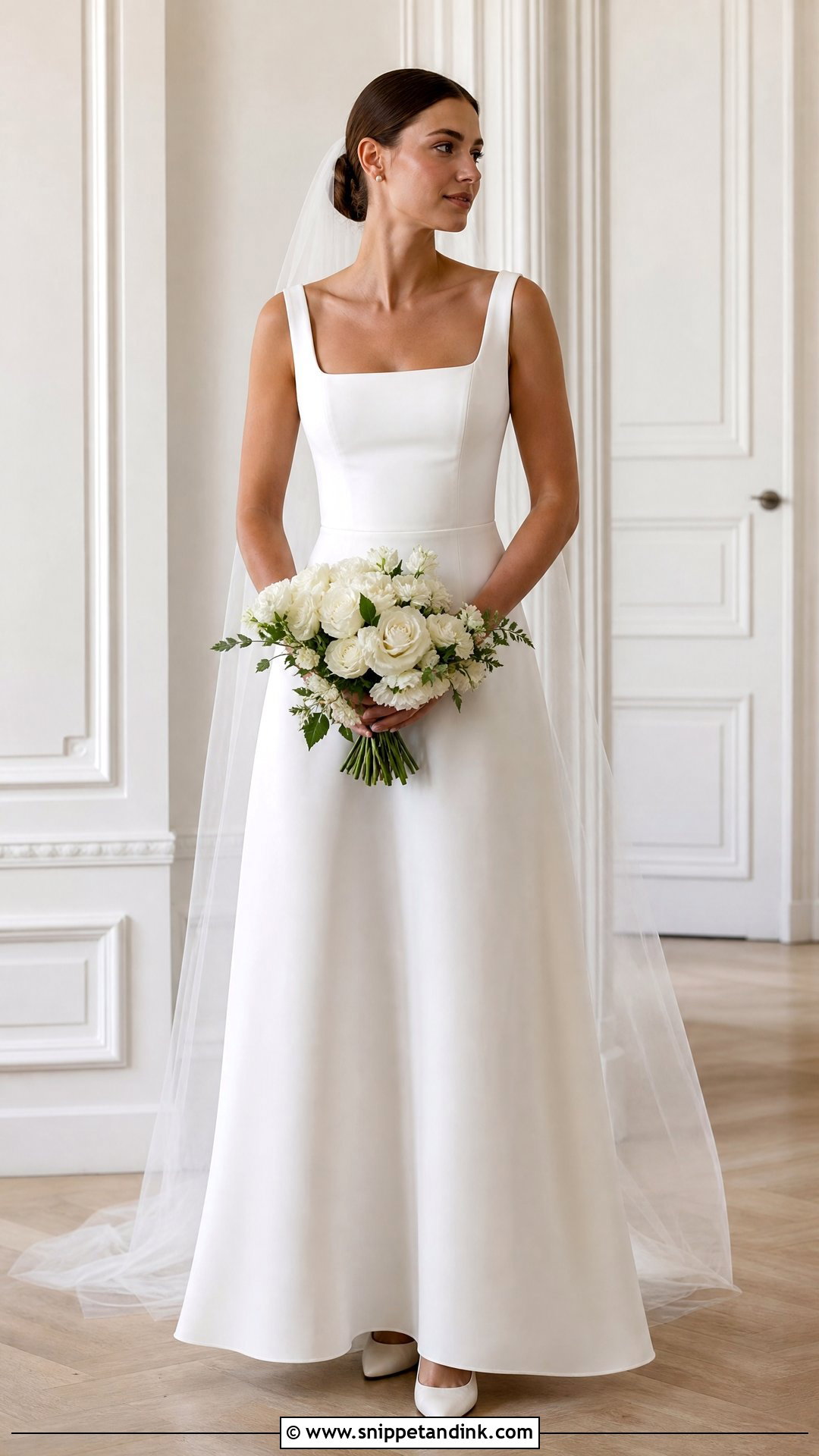 Jenny Yoo Square Neck Wedding Dress - Snippet and Ink - 25 Jenny Yoo Wedding Dress Ideas