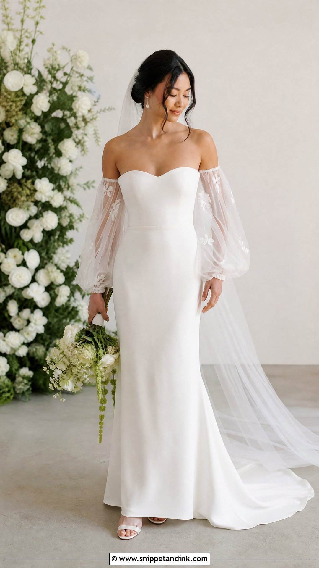 Jenny Yoo Wedding Dress With Detachable Sleeves - Snippet and Ink - 25 Jenny Yoo Wedding Dress Ideas