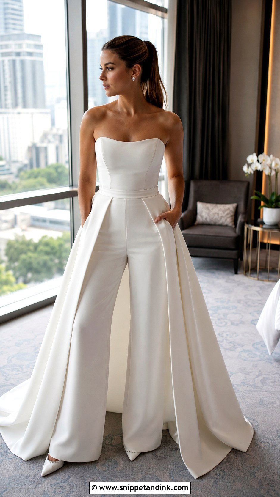 Jesus Peiro Bridal Jumpsuit With Overskirt - Snippet and Ink - 20 Jesus Peiro Wedding Dress Ideas