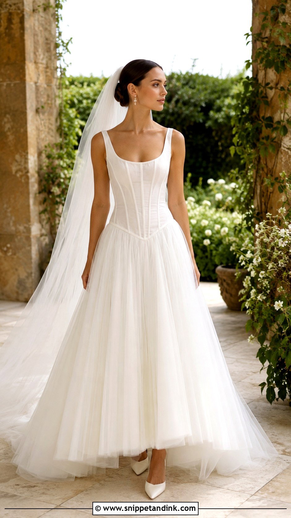 Jesus Peiro Corset Tulle Wedding Dress - Snippet and Ink - 20 Jesus Peiro Wedding Dress Ideas