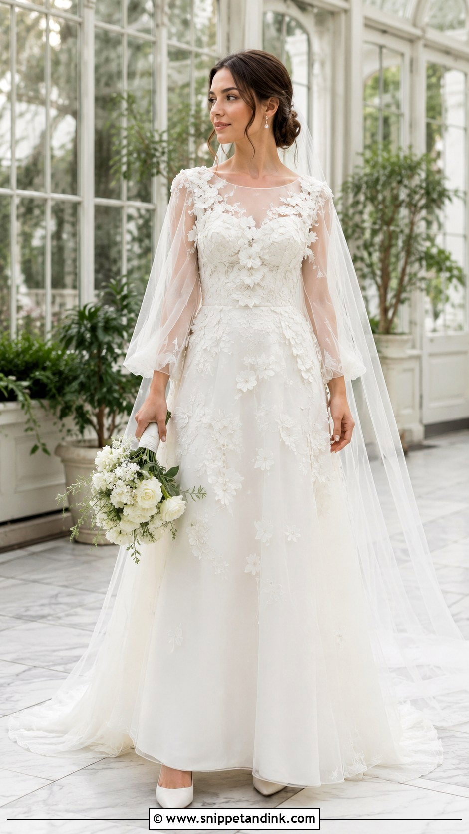 Jesus Peiro Floral Applique Wedding Dress - Snippet and Ink - 20 Jesus Peiro Wedding Dress Ideas