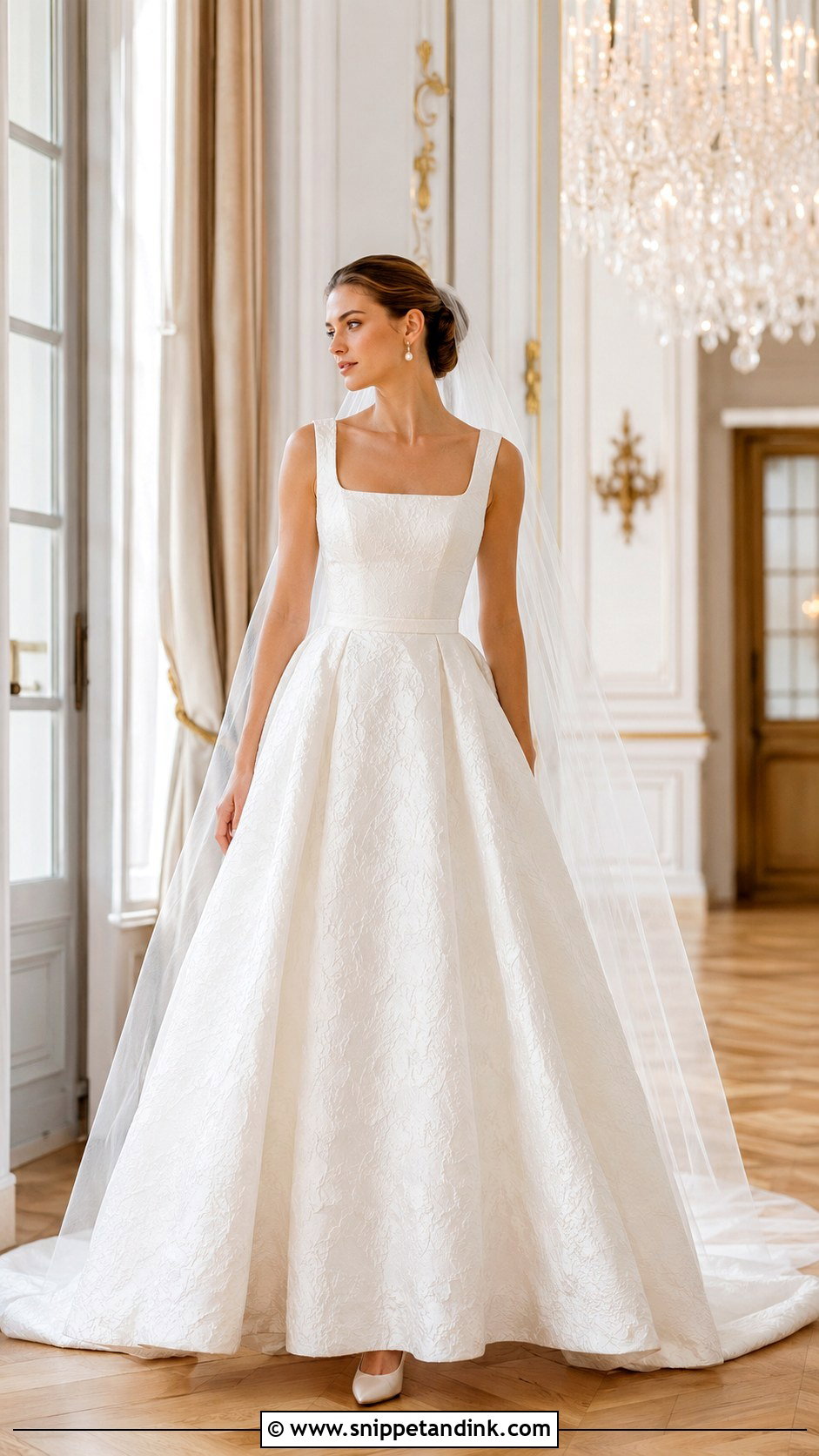 Jesus Peiro Jacquard Ball Gown Wedding Dress - Snippet and Ink - 20 Jesus Peiro Wedding Dress Ideas