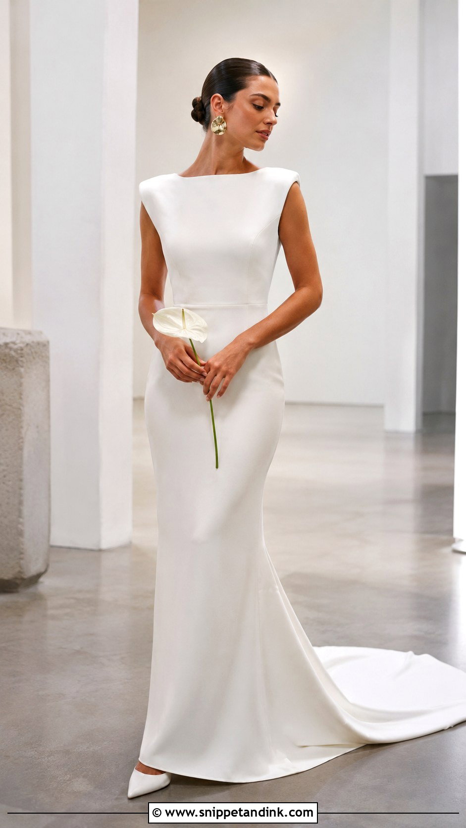 Jesus Peiro Minimal Column Wedding Dress - Snippet and Ink - 20 Jesus Peiro Wedding Dress Ideas
