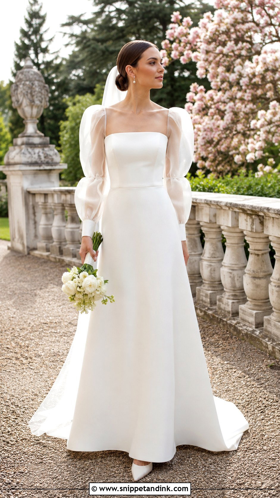 Jesus Peiro Puff Sleeve Wedding Dress - Snippet and Ink - 20 Jesus Peiro Wedding Dress Ideas
