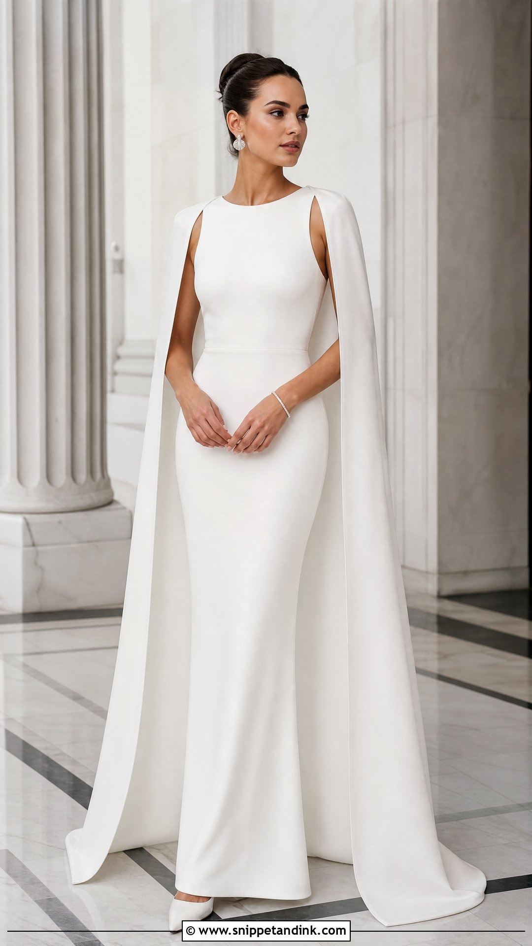 Jewel Neck Minimal Wedding Dress - Snippet and Ink - 20 Neck Wedding Dress Ideas