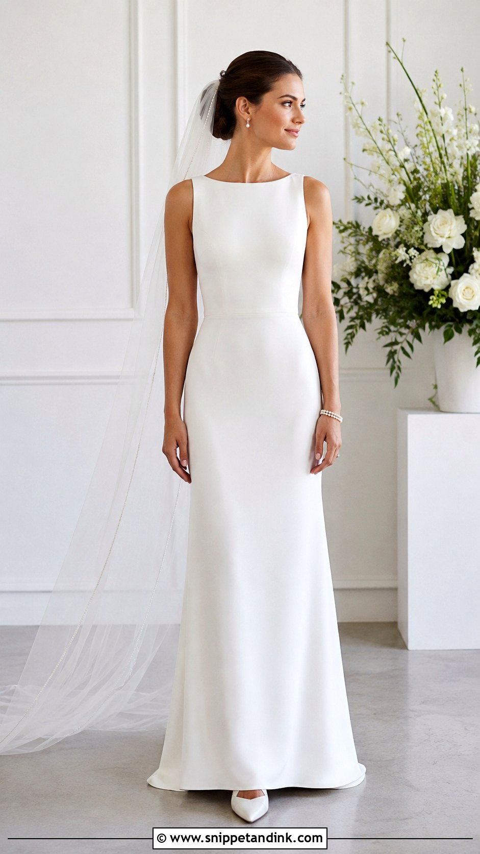 Jewel Neck Wedding Dress - Snippet and Ink - 25 Wedding Dress Neckline Ideas