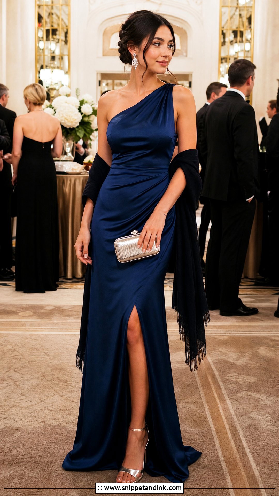 Jewel Tone Gown for a Black Tie Fall Wedding - Snippet and Ink - 20 What to Wear to a Fall Wedding Ideas
