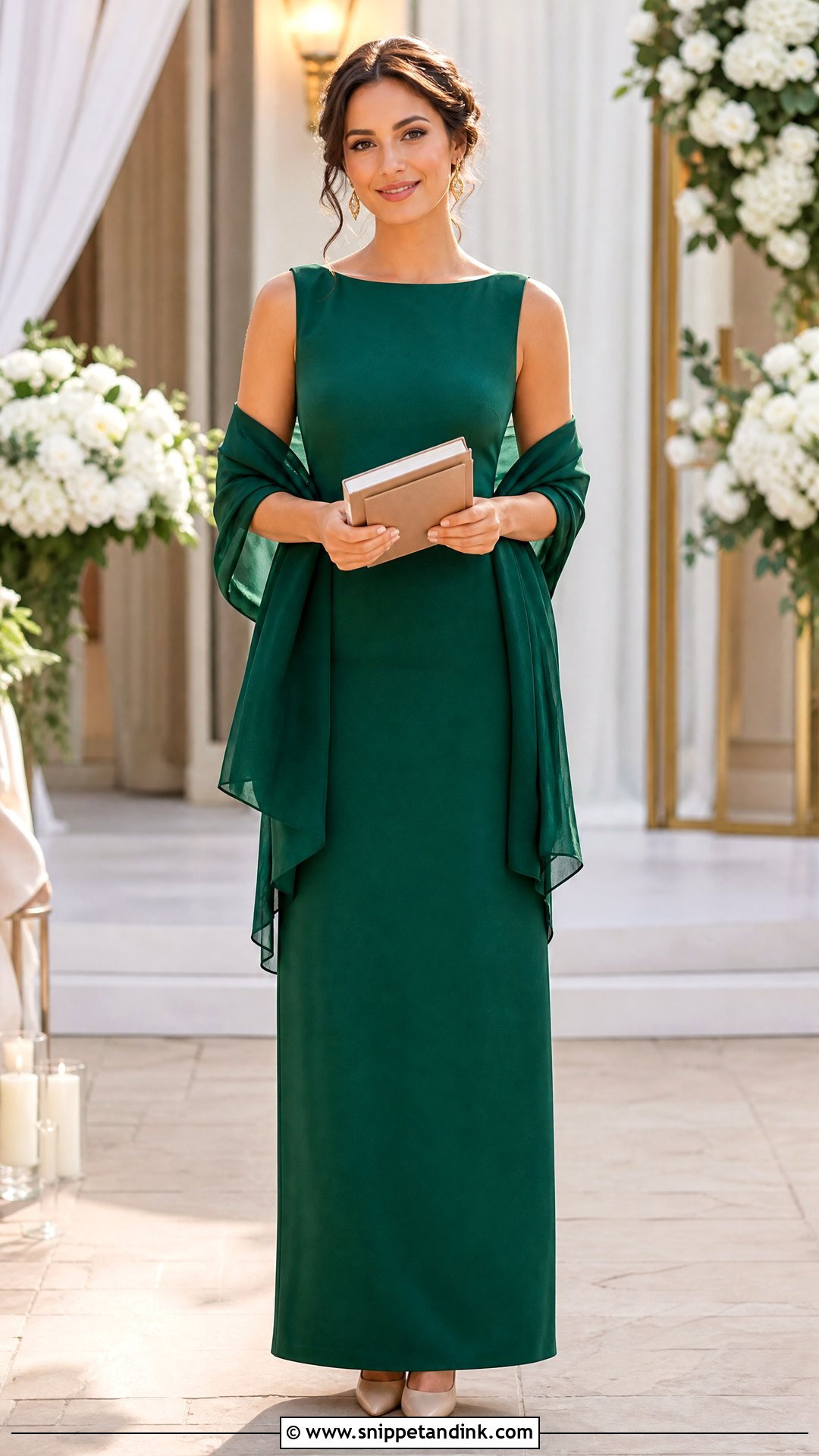 Jewel Tone Maxi Dress Wedding Officiant Outfit - Snippet and Ink - 20 Wedding Officiant Outfit Ideas
