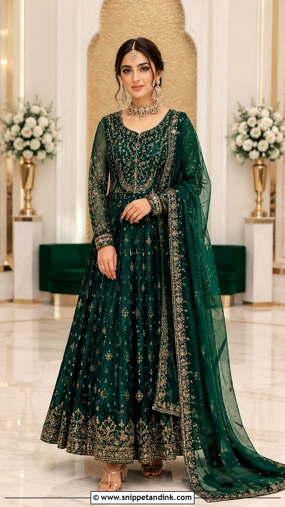 Jewel Tone Roka Outfit - Snippet and Ink - 30 Roka Outfits for Bride