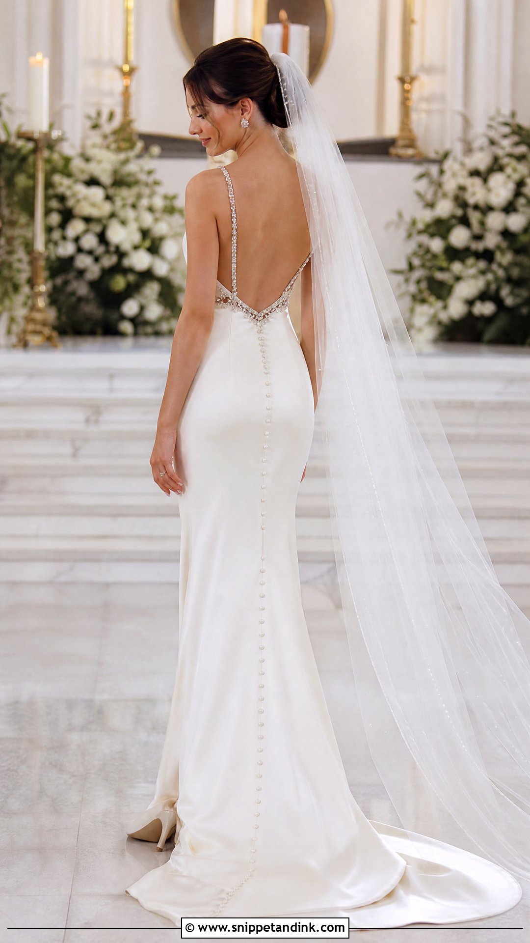 Jeweled Back Wedding Dress - Snippet and Ink - 20 Glamorous Wedding Dress Ideas