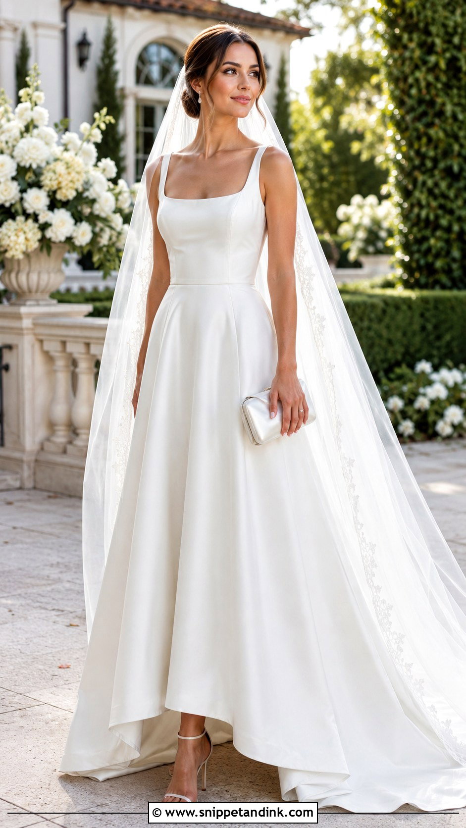 Jimmy Choo Ankle Strap Heels With An A Line Dress - Snippet and Ink - 25 Jimmy Choo Wedding Heels Ideas