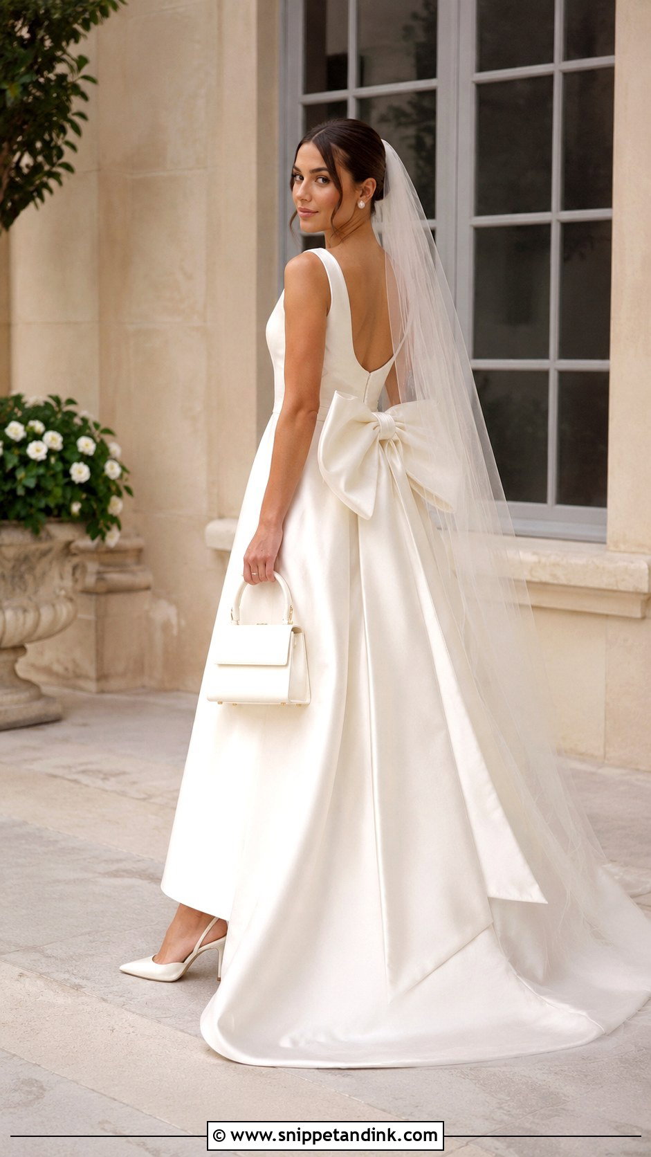 Jimmy Choo Bow Wedding Dress Outfit - Snippet and Ink - 20 Jimmy Choo Bridal Dress Ideas