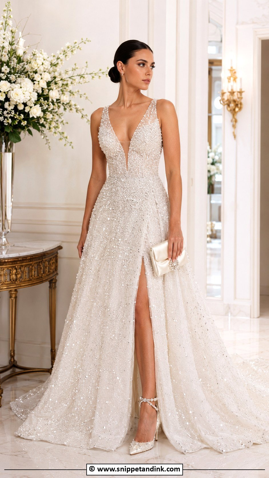 Jimmy Choo Crystal Wedding Dress - Snippet and Ink - 30 Jimmy Choo Wedding Dress Ideas