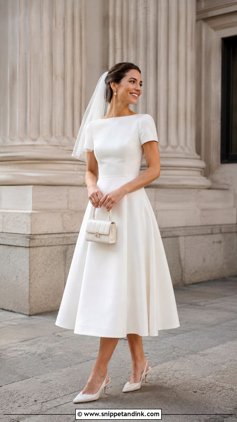 Jimmy Choo Kitten Heels With A Tea Length Dress - Snippet and Ink - 25 Jimmy Choo Wedding Heels Ideas