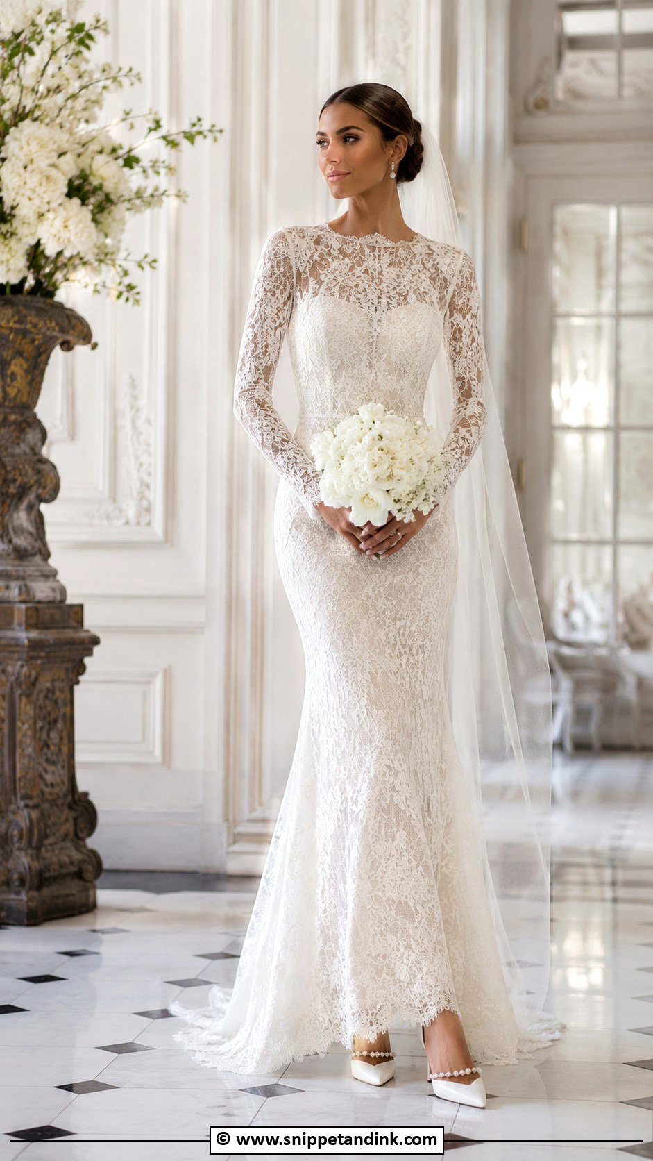 Jimmy Choo Long Sleeve Wedding Dress - Snippet and Ink - 30 Jimmy Choo Wedding Dress Ideas