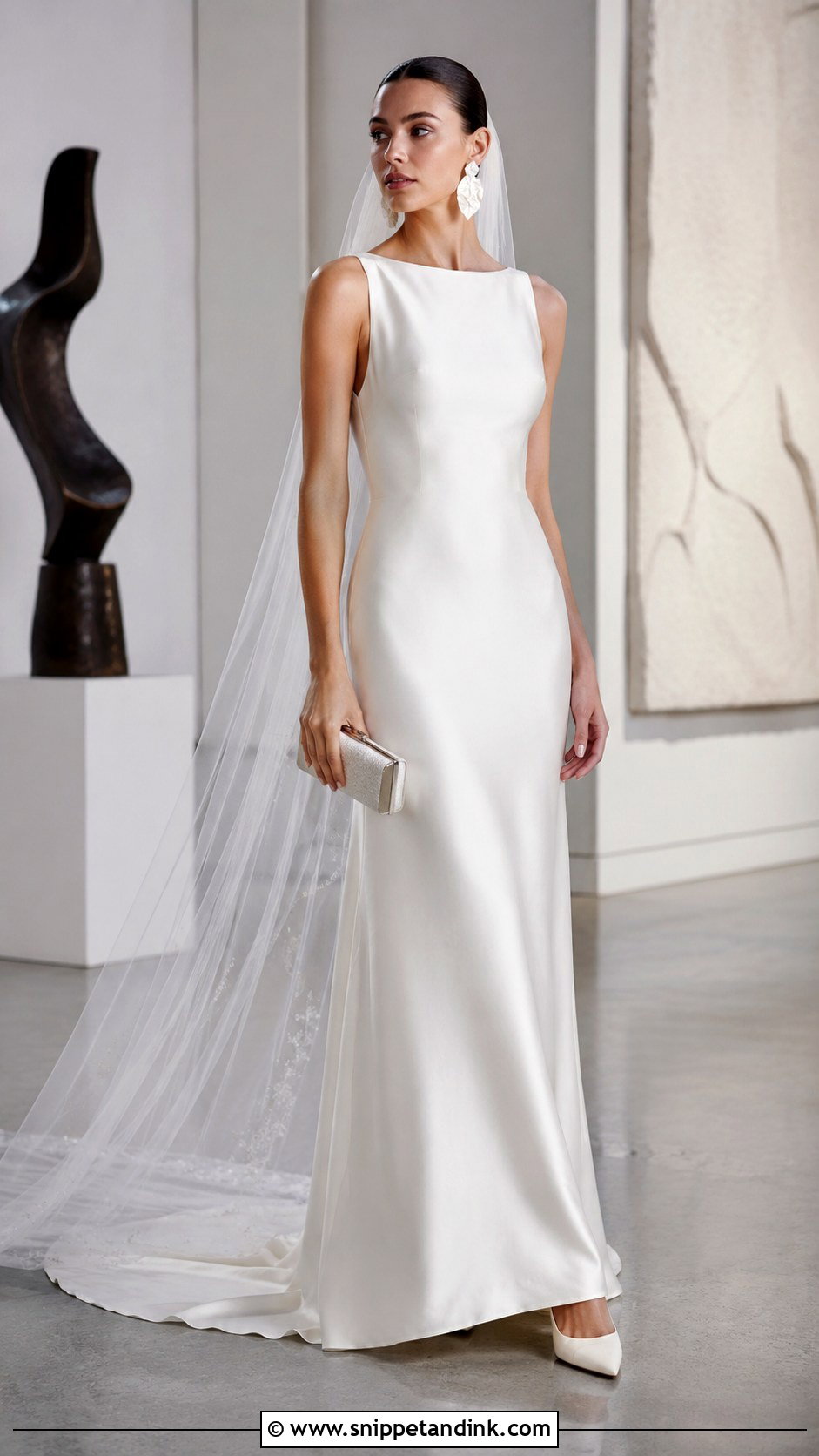 Jimmy Choo Pointed Toe Heels With A Column Dress - Snippet and Ink - 25 Jimmy Choo Wedding Heels Ideas