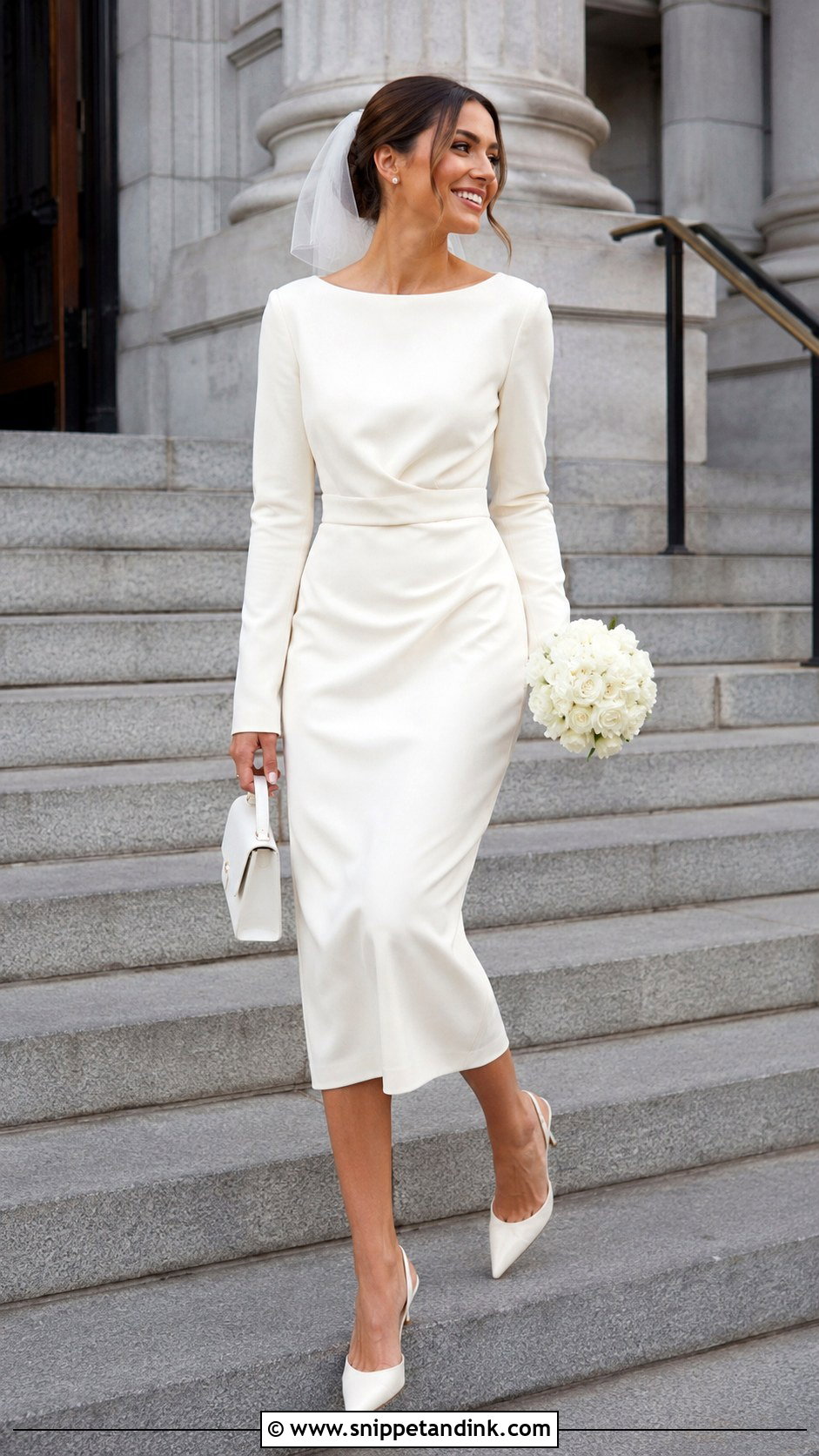 Jimmy Choo Slingback Heels With A City Hall Dress - Snippet and Ink - 25 Jimmy Choo Wedding Heels Ideas