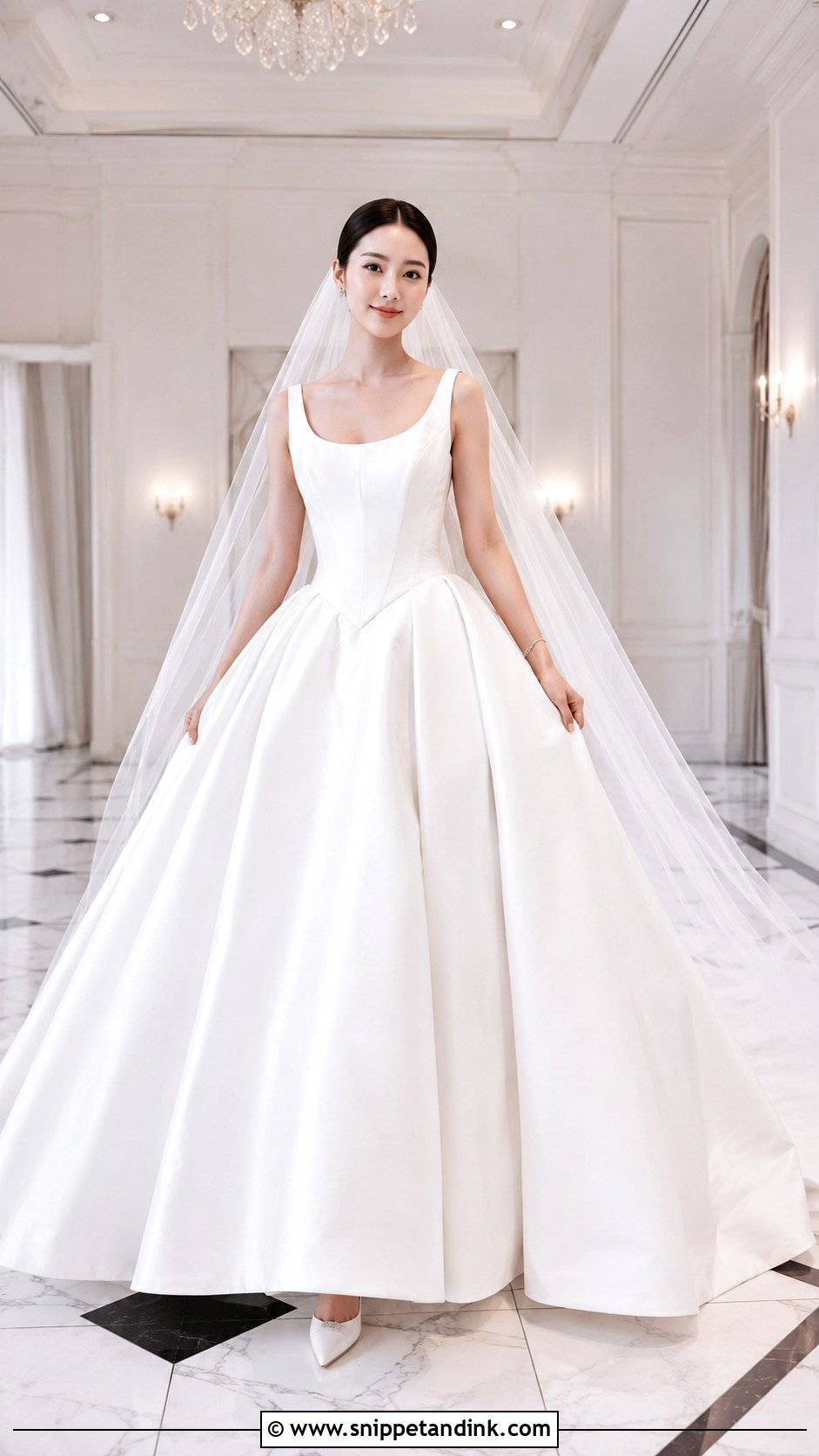 Jisoo Basque Waist Wedding Dress - Snippet and Ink - 20 Jisoo Wedding Dress Ideas
