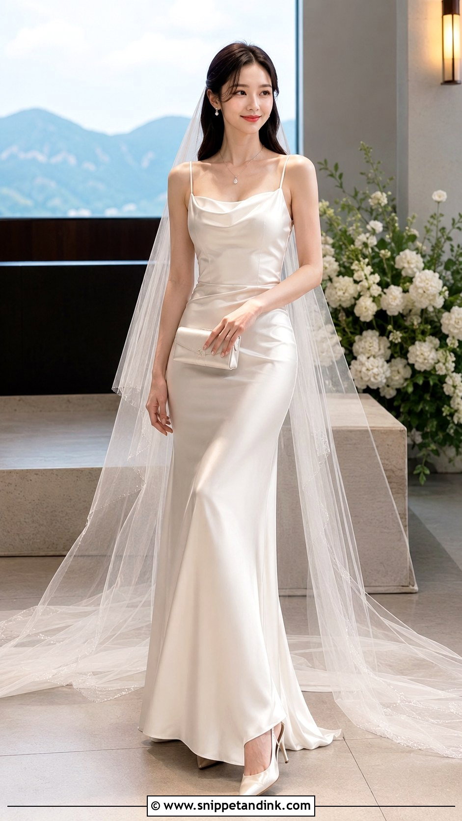 Jisoo Satin Slip Wedding Dress - Snippet and Ink - 20 Jisoo Wedding Dress Ideas