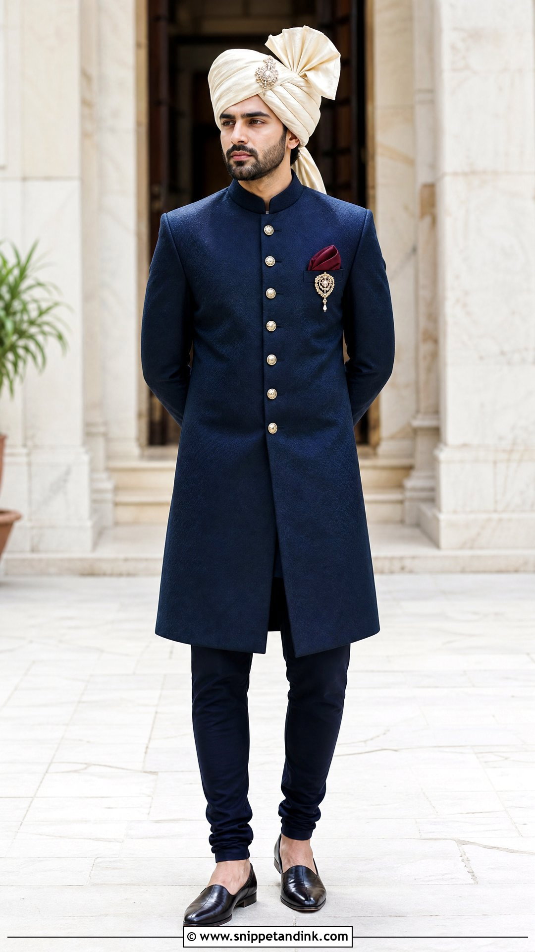 Jodhpuri Sherwani With Tailored Breeches - Snippet and Ink - 20 Sherwani Wedding Ideas