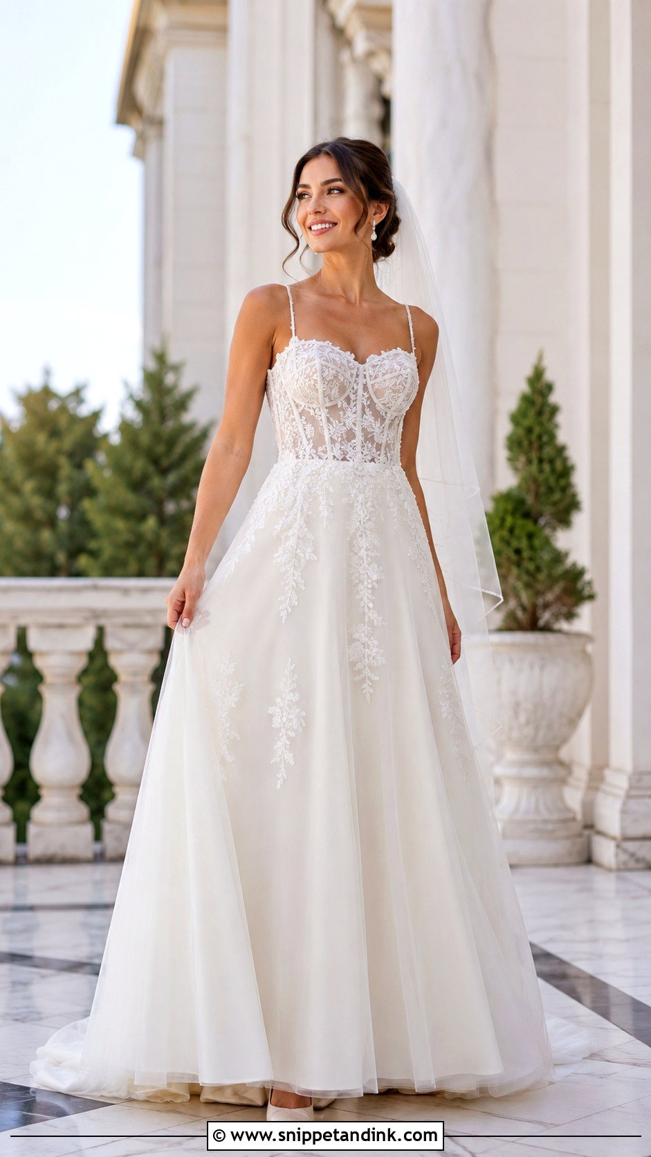 Joli Poli A Line Wedding Dress - Snippet and Ink - 20 Joli Poli Wedding Dress Ideas