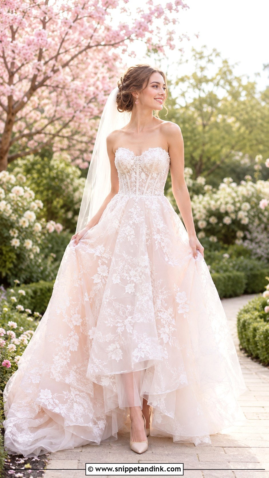 Joli Poli Blush Wedding Dress - Snippet and Ink - 20 Joli Poli Wedding Dress Ideas