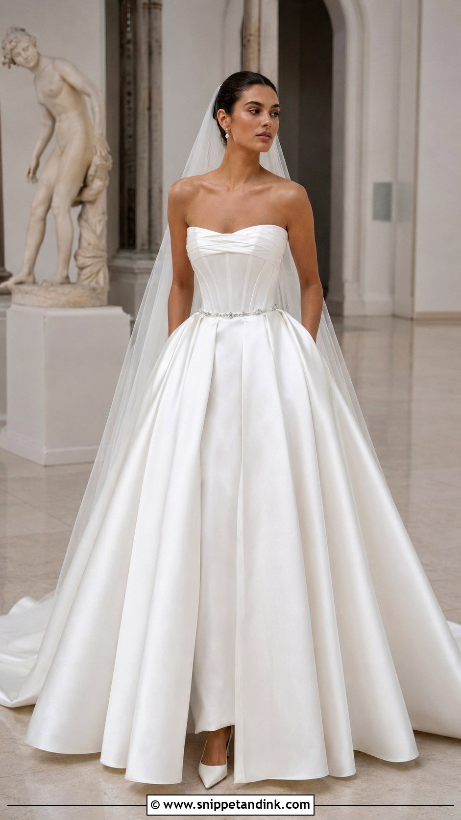 Joli Poli Satin Ball Gown - Snippet and Ink - 20 Joli Poli Wedding Dress Ideas