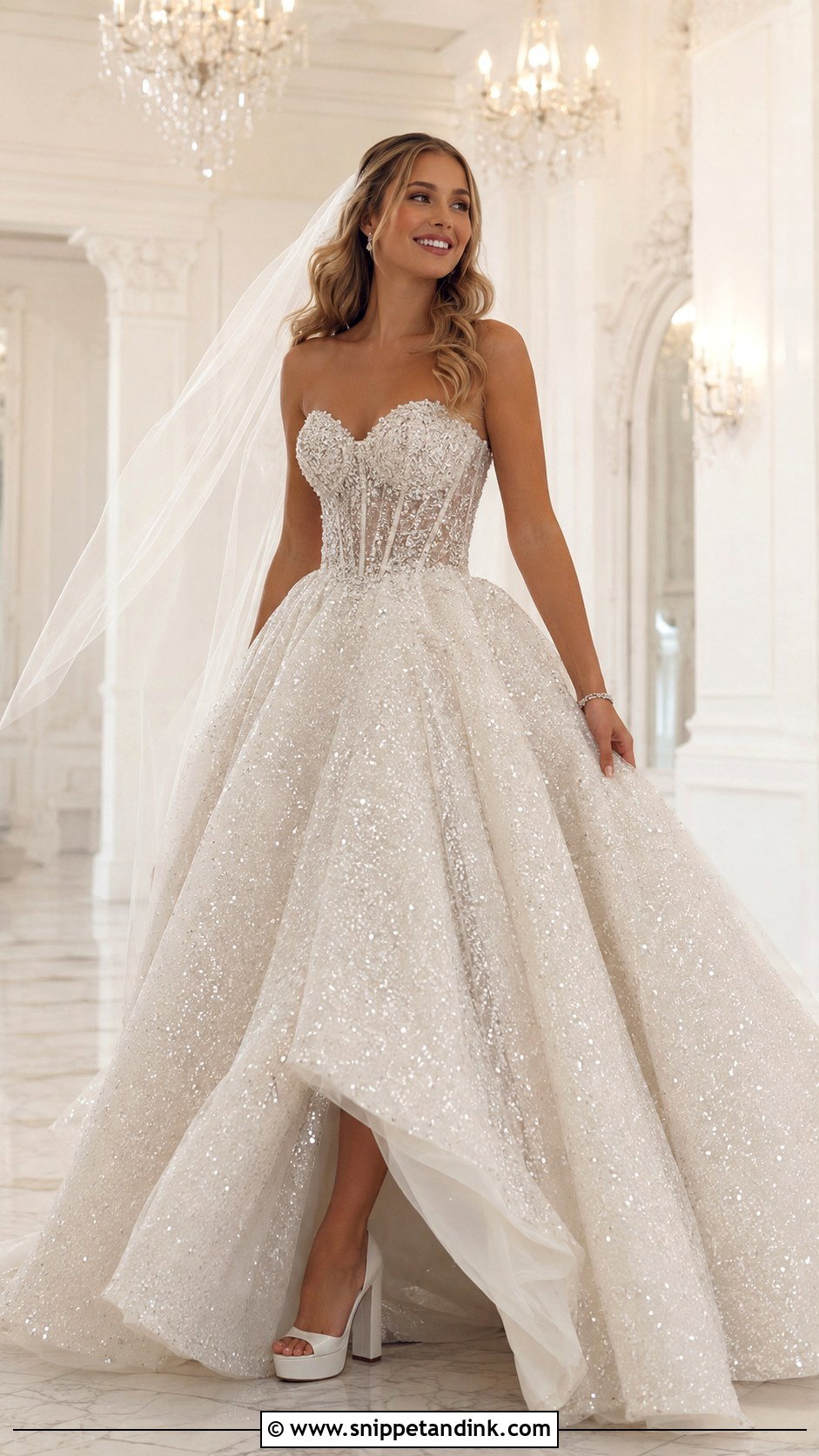Joli Poli Sparkly Princess Wedding Dress - Snippet and Ink - 20 Joli Poli Wedding Dress Ideas