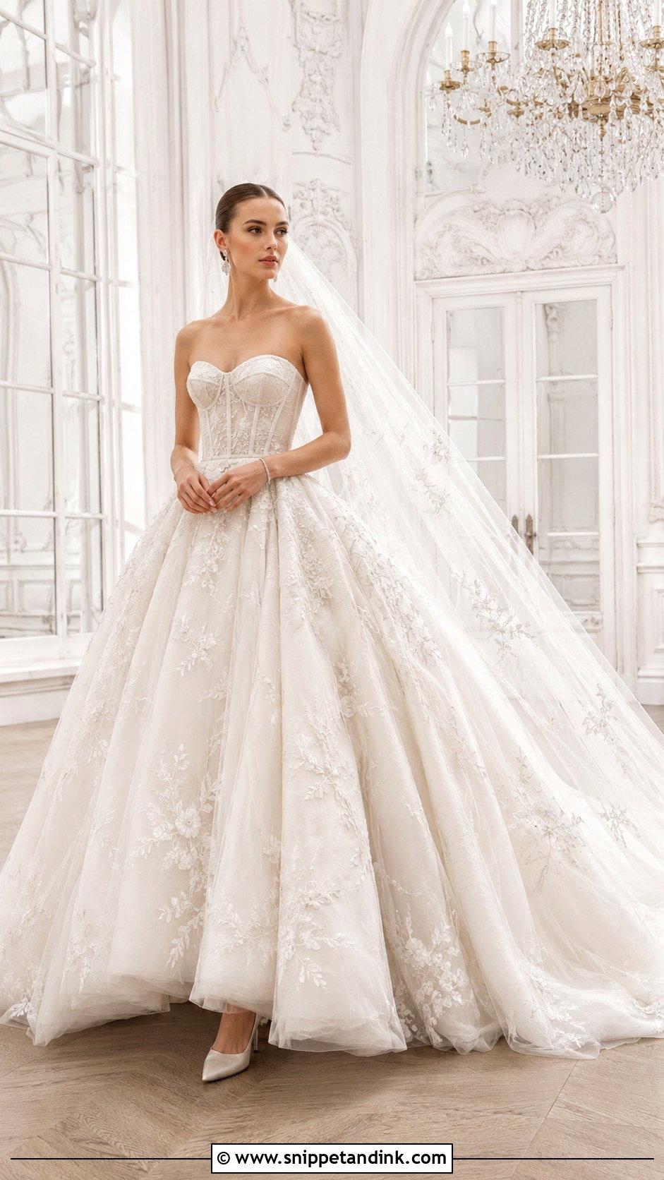 Joli Poli Strapless Ball Gown - Snippet and Ink - 20 Joli Poli Wedding Dress Ideas