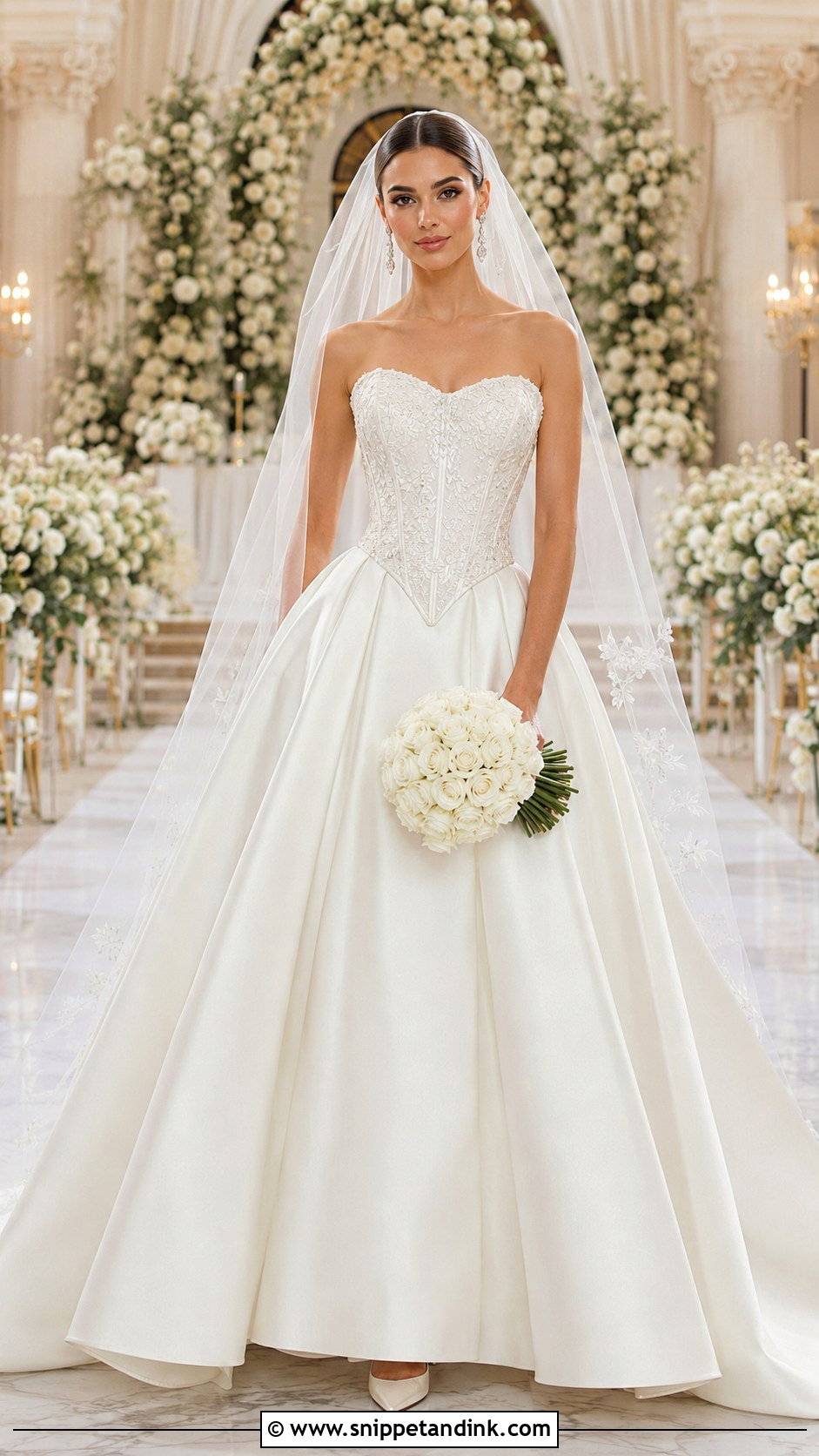 JoliPoli Basque Waist Wedding Dress - Snippet and Ink - 20 Jolipoli Wedding Dress Ideas