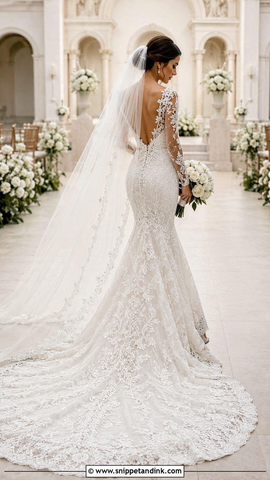 JoliPoli Cathedral Train Wedding Dress - Snippet and Ink - 20 Jolipoli Wedding Dress Ideas
