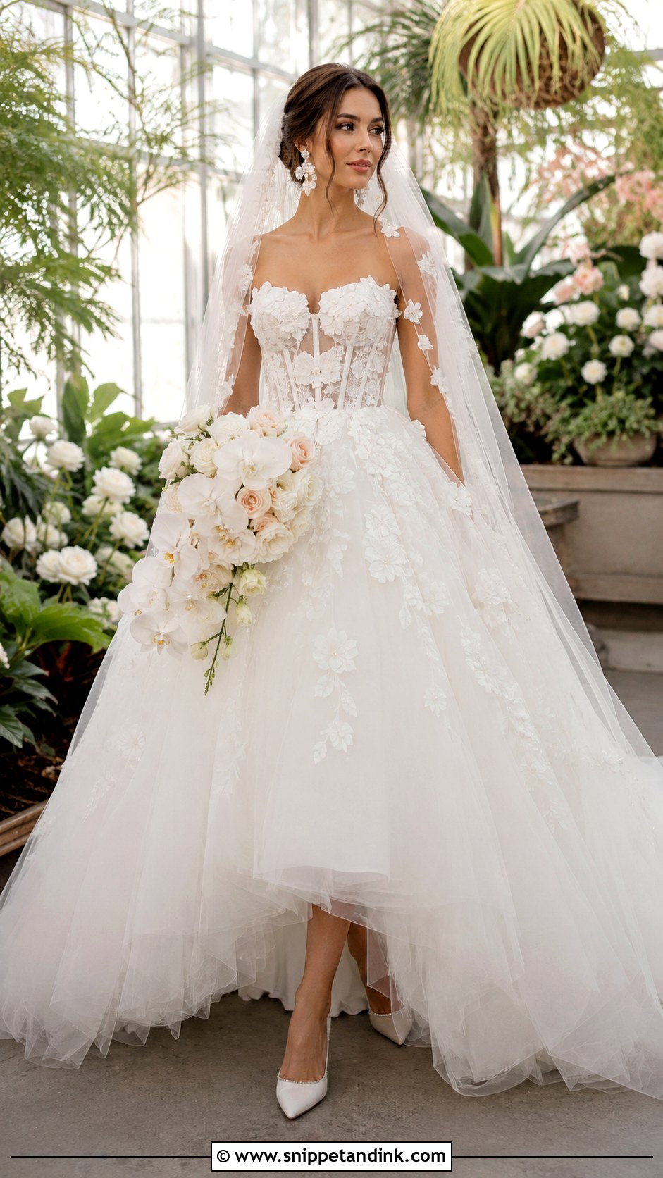 JoliPoli Floral Applique Wedding Dress - Snippet and Ink - 20 Jolipoli Wedding Dress Ideas