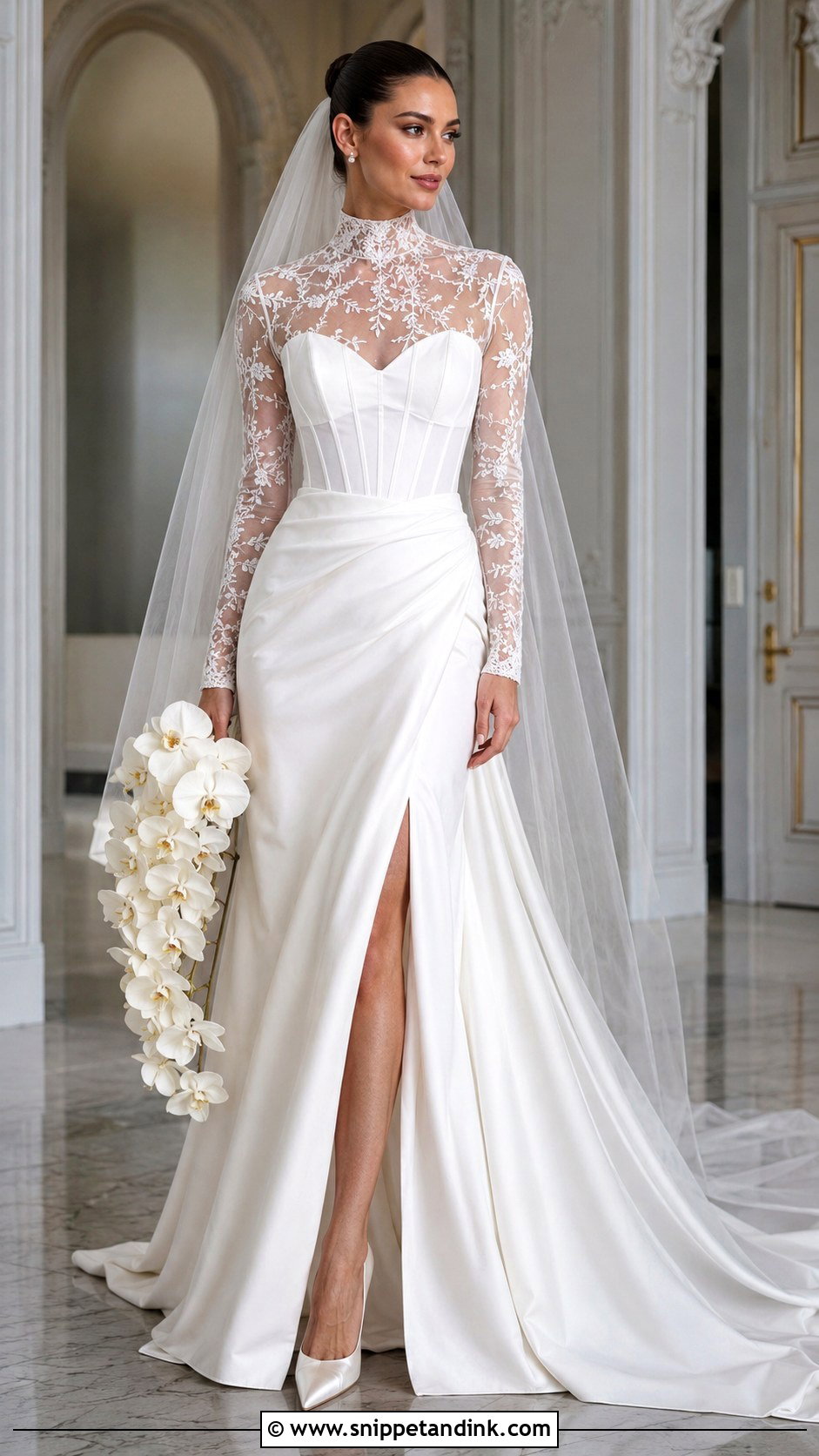 JoliPoli High Neck Wedding Dress - Snippet and Ink - 20 Jolipoli Wedding Dress Ideas